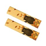 Catland シートベルトパット シートベルトカバー シートベルト パット クッション カバー ショルダー セキュア 保護 麻綿 通気性 かわいい 可愛い おしゃれ くま キッズ 子供 大人用 イン