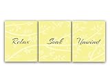 Yelowバスルーム壁アート印刷、リラックスSoak Unwind – bath51 16"x20" Unframed Photo Paper Posters BATH51-16x20