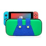 Doaemunp SWITCHケース Switch/Switch 有機ELモデル専用 スイッチ ケース 大容量収納バック 保護カバー 十枚収納可能 防塵防汚防水 耐衝撃 旅行用(青緑)