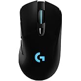 Logitech G703 Lightspeed Wireless Gaming Mouse, Black