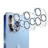 3枚 対応 iPhone 13 Pro / iPhone13 Pro Max カメラフィルム カメラレンズ 保護 カバー 強化ガラス 全面保護 黒縁取り 露出オーバー防止 アイフォン13プロ / 13プロマックス 対応 3枚セット