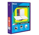 BAZIC 1 Purple 3-Ring View Binder w/ 2-Pockets (Case of 12) (4127-12) [並行輸入品]
