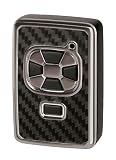 カーメイト(Carmate) 車用 リモコン キーケース キーカバー カーボン調 メッキ アルファード / ヴェルファイア / ヴォクシー / ノア / エスティマ / プレミオ / アリオン など ブラック 装着簡単 トヨタ Aタイプ DZ213