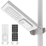 SUTEIRO LED 街灯 10W 街路灯 センサーライト 3種類照明モード ソーラーライト 人感センサー 夜間自動点灯 IP65防水 省