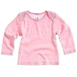 (ベラ・キャンバス) Bella + Canvas ユニセックス 赤ちゃん・ベビー用 リブ 長袖Tシャツ トップス カットソー (6ヶ月-1歳) (ピンク)