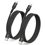 USB Type C ケーブル 2m 2本セットPopolier 【PD対応 60W急速充電】200cm 高耐久ナイロン スマートフォン、タブレット、ノートパソコンのタイプｃ機種に対応【ビデオ出力非対応】