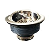 Westbrass D213-07 3-1/2-Inch Wing Nut Basket Strainer in Satin Nickel [並行輸入品]