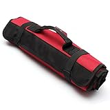Tinksky 22-Pocket Reel Rolling Multi-Purpose Tool Bag Plier Screwdriver Spanner Carry Case Pouch Bag