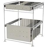 ビーワーススタイル 洗面下ラック 2段 幅32 ステンレス YA-810009