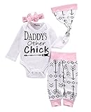 新生児女の子服ベビーロンパース洋服パンツセット長袖冬服 US サイズ: M カラー: ホワイト