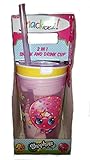 Snackeez Shopkins 2 in 1 Snack and Drink Cup Cup, Colors and Designs Vary) (Yellow) by Snackeez