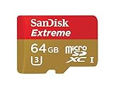 SanDisk Extreme 64GB microSDXC UHS-I Card with Adapter (SDSQXNE-064G-GN6MA) Old Version by SanDisk