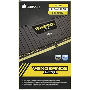 CORSAIR DDR4-2666MHz デスクトップPC用 メモリ VENGEANCE LPX シリーズ 16GB [8GB×2枚] CMK16GX4M2A2666C18