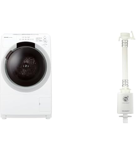 中古】シャープ タテ型洗濯乾燥機 穴なし槽カビぎらい ブルー系 洗濯 