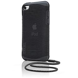 BELKIN iPod touch 4G 専用 ソフトシェルケース (TPU素材使用) ストラップ付き グリップエルゴ ブラック F8Z653QEC00