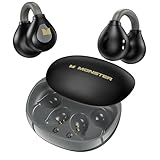 【装着感ゼロの空気伝導】Monster ワイヤレスイヤホン 空気伝導耳挟み型  bluetooth