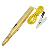 uxcell 自動車回路電圧テスター 金属 プラスチック ゴールドトーン