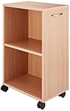 ナカバヤシ キャビネット 袖机 マイワゴン 棚板タイプ ナチュラル木目 NDW-001NM