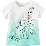 Carter's(カーターズ) シークリーチャーグリッターグラフィックティ ブルー トップス半袖Tシャツ 9ヶ月【並行輸入】