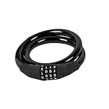 Zafina 自動車錠 4桁パスワード 盗難防止用ロック ワイヤー ダイヤルロック　 (ブラック2)