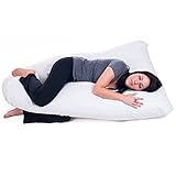 Meiz 第三世代 両面　多機能　妊婦抱き枕　妊婦枕　横寝 哺乳　U型妊婦枕 (ホワイト)