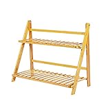 ZJM-flower stand 折りたたみ可能な小型収納ラック2段フラワーシェルフ (サイズ さいず : L-50cm)