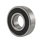 密封されたボールベアリング，SODIAL(R) 17x40x12mm 6203-2RSダブルサイド密封されたボールベアリング