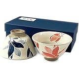 有田 波佐見焼 勲山窯 もくれん 組茶碗(夫婦茶碗) 20625