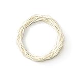 大地農園 フラワー資材 ラタンリース・小(5個入り) オフホワイト DO70421-010