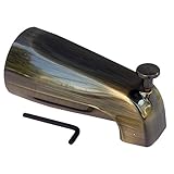 LASCO 08-1015 Bathtub Spout with Front Lift Diverter, Antique Brass Finish [並行輸入品]