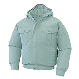 空調服 服のみ フード付き長袖ブルゾン サンエス 空調風神服 KU90810 7(モスグリーン) L