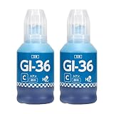キヤノン用 GI-36C 互換 顔料シアン インクボトル 2本 GX4030 / GX5030 / GX5130 / GX5530 / GX6030 / GX6530 / GX7030 / GX7130