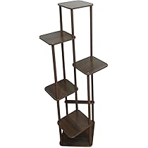 フラワースタンド プランタースタンド 園芸ラック 6段　植木鉢台ガーデン Amazon | フラワースタンド 6段 おしゃれ 室内 木製 鉢置き台