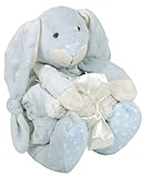 Stephan Baby Ultra Soft and Huggable Plush Knotty Bunnie and Blankie Gift Set%ｶﾝﾏ% Blue (Discontinue