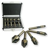 5pc Heavy Duty Industrial Grade Countersink Drill Bit Tool Set Woodworking Professional Tools by Nei