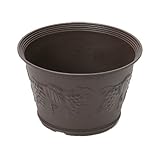 D2オリジナル 丸型プランター ダークブラウン