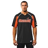 MLB Baltimore OriolesメンズDavis 19ジャージ、ブラック/ダークオレンジ/ホワイト、XL