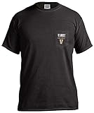 NCAA Vanderbilt Commodores野球フレーム半袖ポケットTシャツ、スモール、ブラック