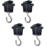 共同照明 4個入り ダクトレール用吊りフック 配線ダクトレール用 照明器具部品 GT-GJ-B-4B ライティングレール用 アダプタ レールフック 吊り下げ耐荷重5kg 簡単取付 工事不要