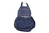 (レアペペ) Leapepe スタイ デニム＆ヒッコリー エプロン＆ブルマSET [ベビー・キッズ] 00-5001 (F(70-80cm), 5　ネイビー)