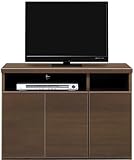 テレビ台 テレビボード 薄型 ハイタイプ 寝室 北欧 木製 おしゃれ TV台 90cm 収納 完成品 キャビネット AV収納 棚 上品 リビング 61178-61180 (ブラウン)