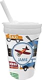 Transportation Sippy Cup with Straw ( Personalized )