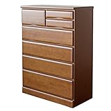 80幅 5段 チェスト 【80-5HC セーフ】 13/1 ブラウン 北欧 モダン 天然木 桐材 収納 チェスト 丈夫 収納 タンス チェスト 天然木 国産 おしゃれ
