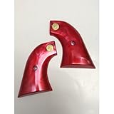 プラ製グリップ HWS製 SAA 3rd 専用（レッド・パール調）