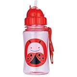 SKIP HOP スキップホップ かわいい ベビー キッズ 水筒 ストロー ボトル Zoo Straw Bottle テントウムシさん Ladybug