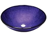 MR Direct 642 Foil Undertone Purple Glass Vessel Sink [並行輸入品]
