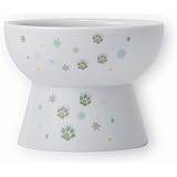 Amazon  猫壱（necoichi） 脚付フードボウル 猫柄 ラージサイズ 