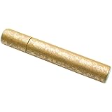 日本製 墓参用 線香筒 金襴 中 黄 ※筒のみ・線香別売 (ｍ132-2)