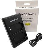 SIXOCTAVE EN-EL12 互換デュアル USB 充電器 カメラ バッテリー チャージャー MH-65P [２個同時急速充電可能] ニコン Coolpix AW100 Coolpix AW110 Coolpix AW120 Coolpix AW130 Coolpix P300 P310 P330 S1000pj S1100pj S1200pj S31 S6000 S610 Coolpix S6100 S610C S6150 S620 S6200 S630 S6300 Coolpix S640 Coolpix S70 Coolpix S710 Coolpix S800c Coolpix S8000 Coolpix S8100 Coolpix S8200 Coolpix S9100 Coolpix S9300 Coolpix S9400 S9500 S9700 Coolpix S9900 Coolpix P340 A900 Coolpix W300 Coolpix A1000 Coolpix B600 KeyMission 170 KeyMission 360 カメラ用