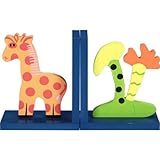 大好きな本をかわいく収納『ブックエンド』【IT】キリン(#9880444-94308)サイズ：幅33×奥行8.5×高19cm【ブックスタンド ブックエンド 本棚 本立て 卓上本棚 子供部屋 キッズ かわいい おしゃれ】